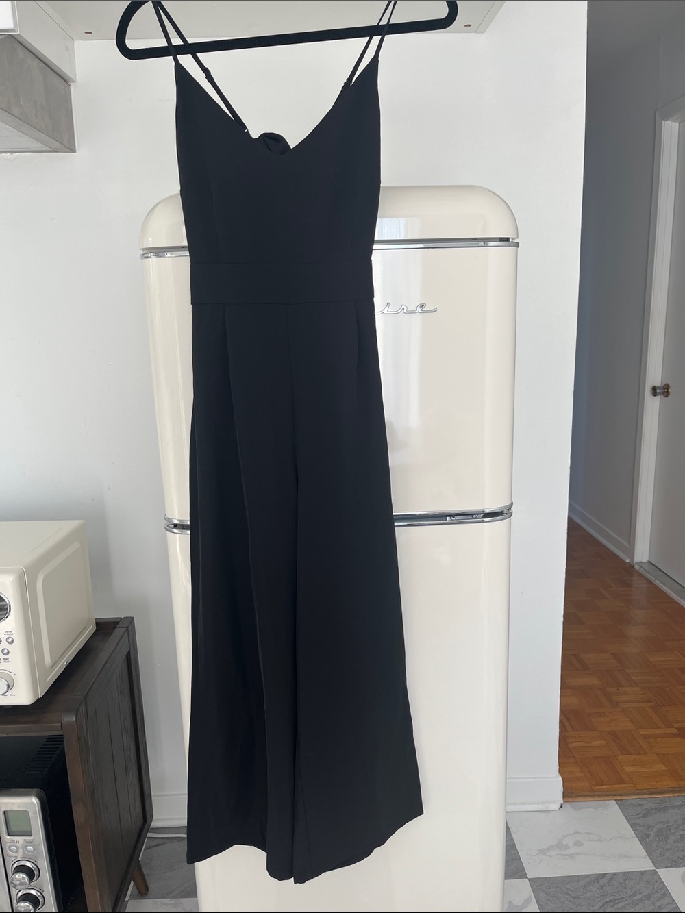 Dynamite Black Spaghetti-Strap Jumpsuit